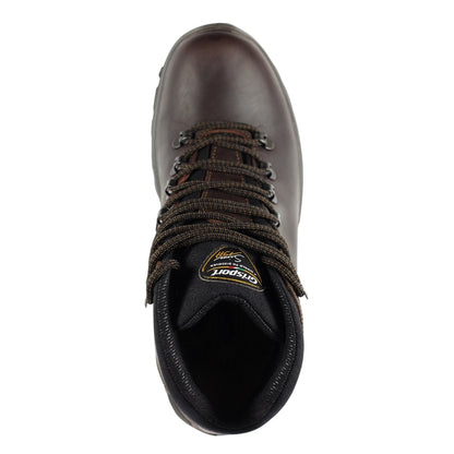 Brown - Close up - Grisport Womens-Ladies Everest Leather Trekking Boots