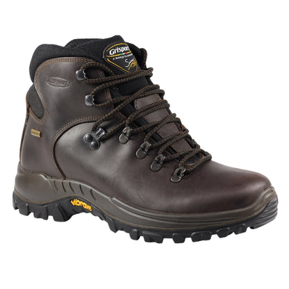 Brown - Front - Grisport Womens-Ladies Everest Leather Trekking Boots