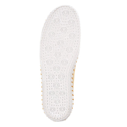 Lemon - Pack Shot - Lunar Womens-Ladies St Ives Animal Print Leather Soft Plimsolls