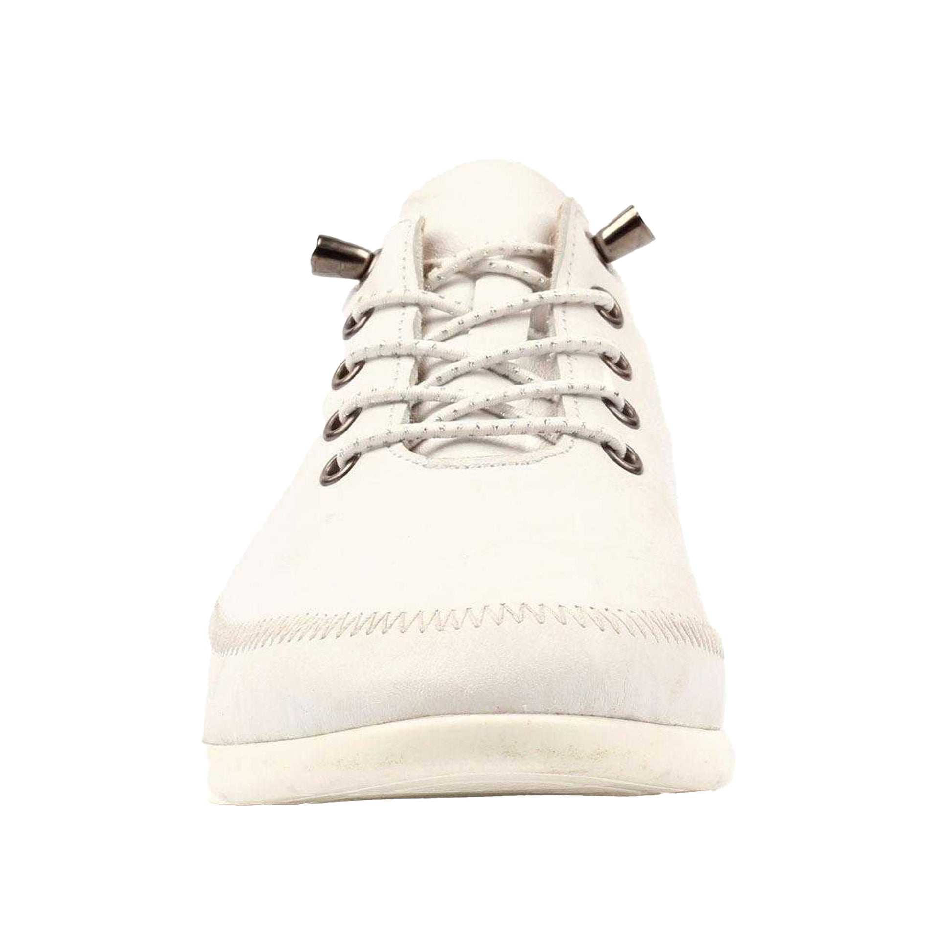 White - Side - Lunar Womens-Ladies Penelopy Leather Trainers