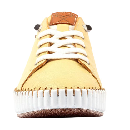 Lemon - Side - Lunar Womens-Ladies Faith Leather Shoes