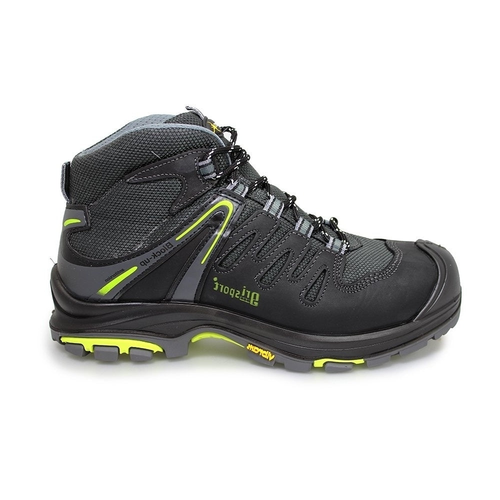 Black - Back - Grisport Mens Trojan Leather Safety Boots