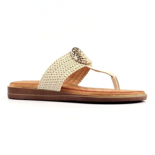 White - Front - Lunar Womens-Ladies Fiona Sandals