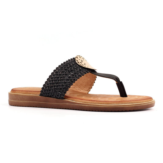 Black - Front - Lunar Womens-Ladies Fiona Sandals