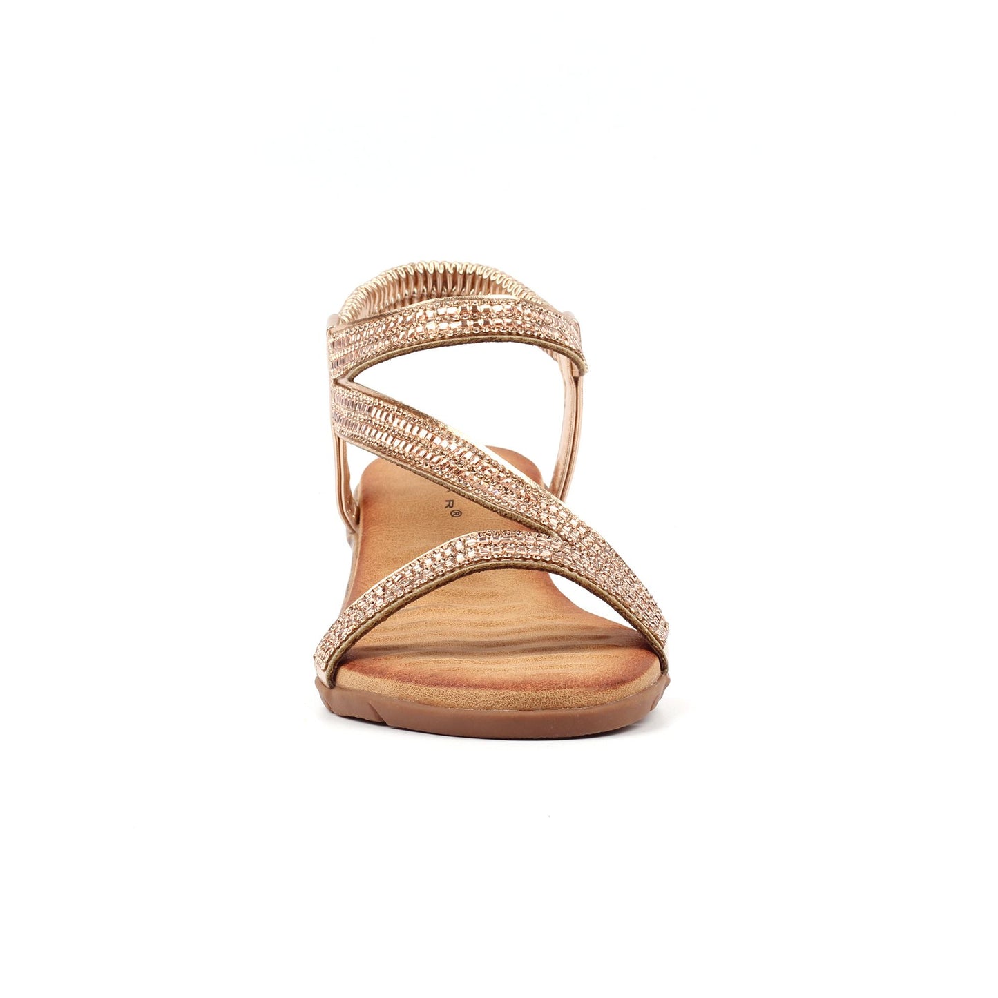 Rose - Side - Lunar Womens-Ladies Darci Wedge Heel Sandals