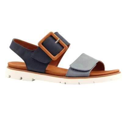 Navy - Front - Lunar Womens-Ladies Gabby Sandals
