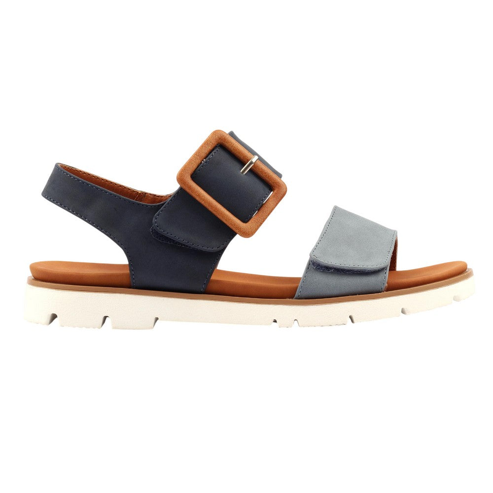 Navy - Back - Lunar Womens-Ladies Gabby Sandals