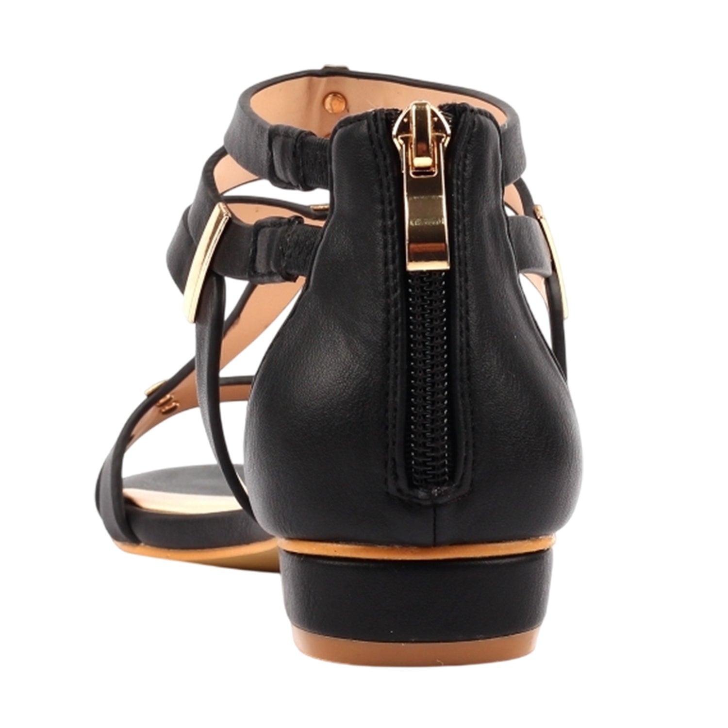 Black - Back - Lunar Womens-Ladies Daniella Sandals