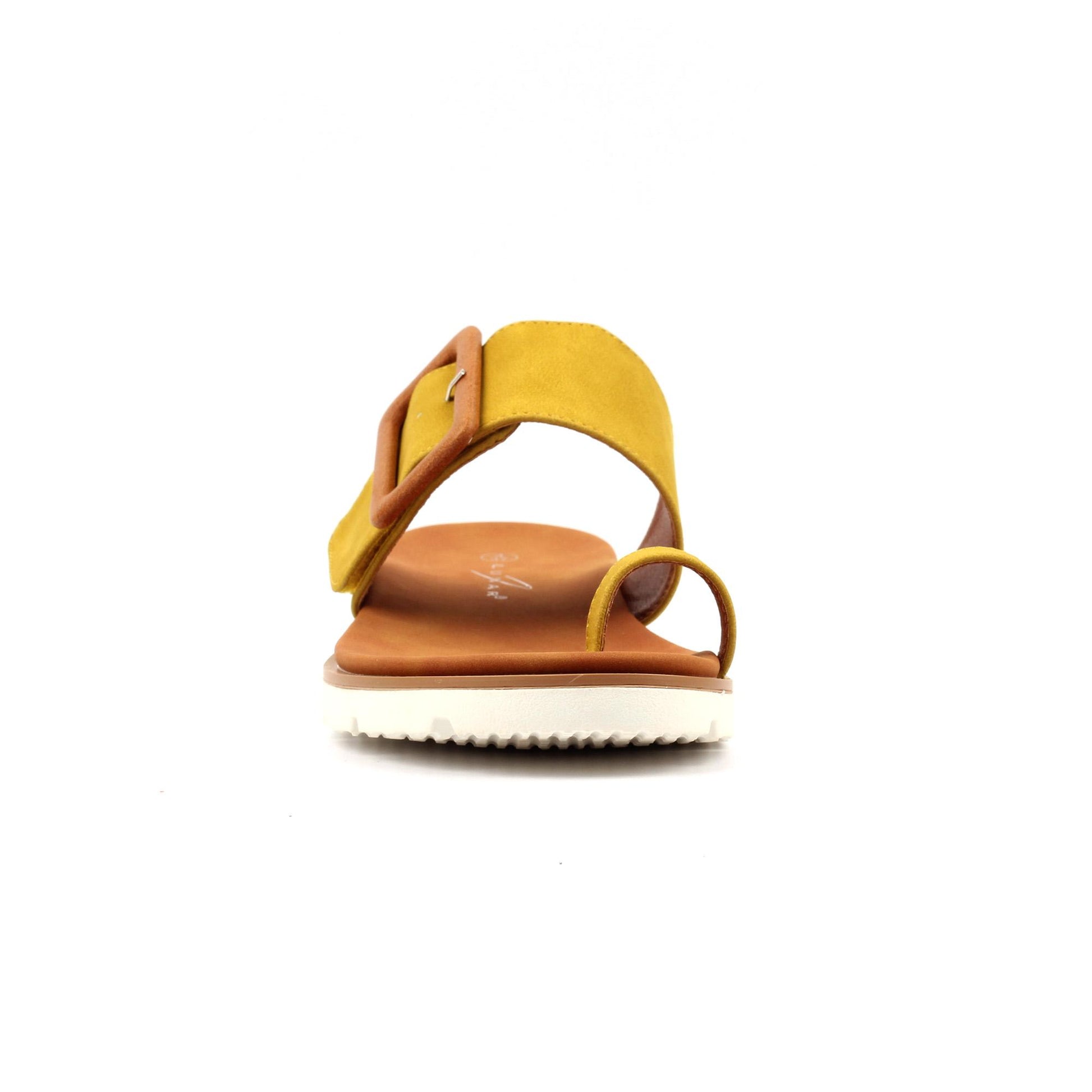 Lime - Side - Lunar Womens-Ladies Emily Sandals
