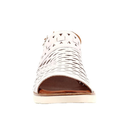 White - Pack Shot - Lunar Womens-Ladies Hailey Leather Sandals