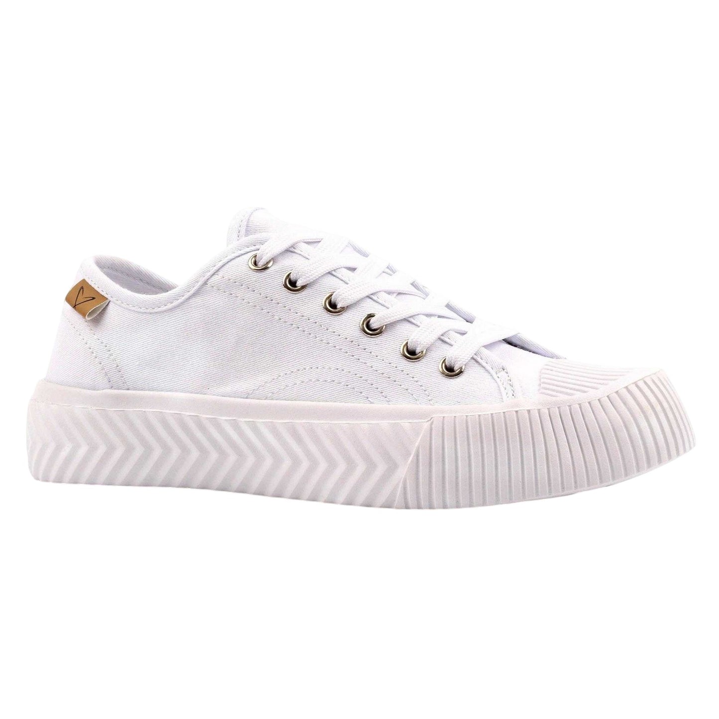 White - Front - Lunar Womens-Ladies Jayne III Trainers