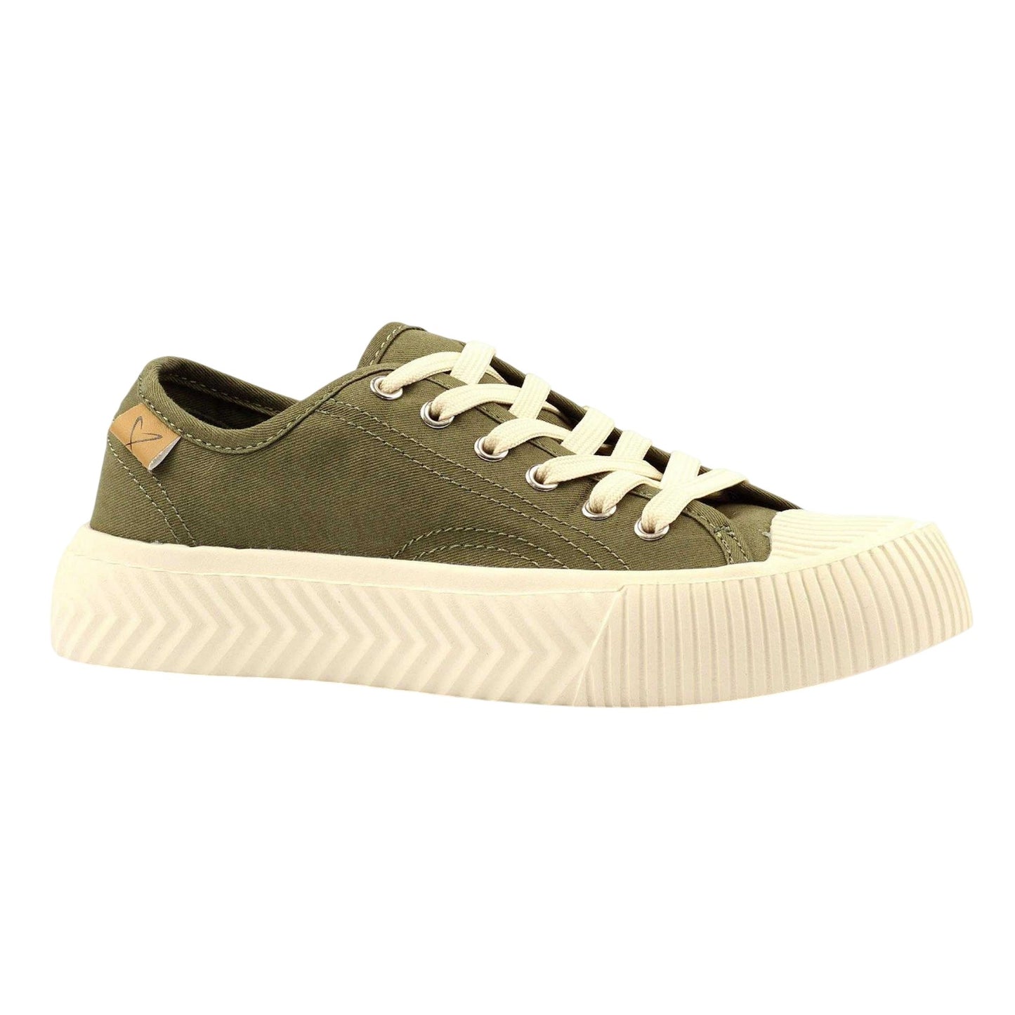 Khaki - Front - Lunar Womens-Ladies Jayne III Trainers