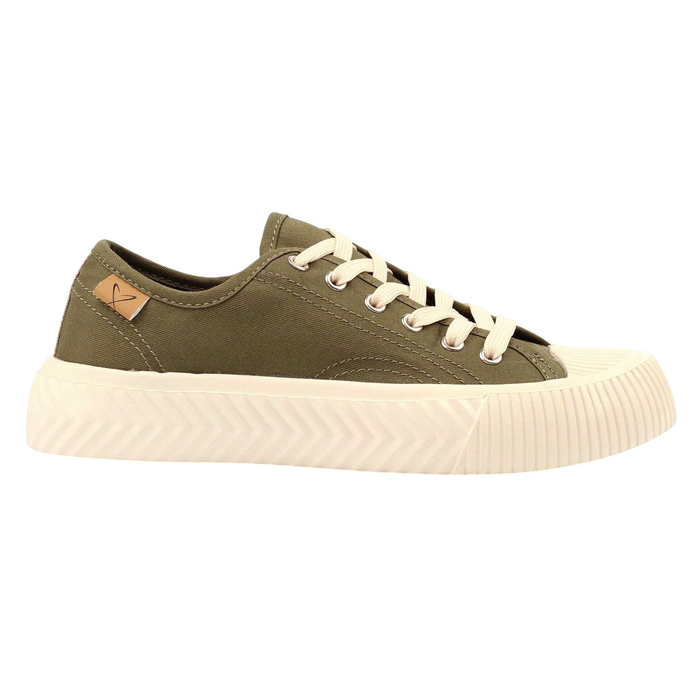 Khaki - Back - Lunar Womens-Ladies Jayne III Trainers