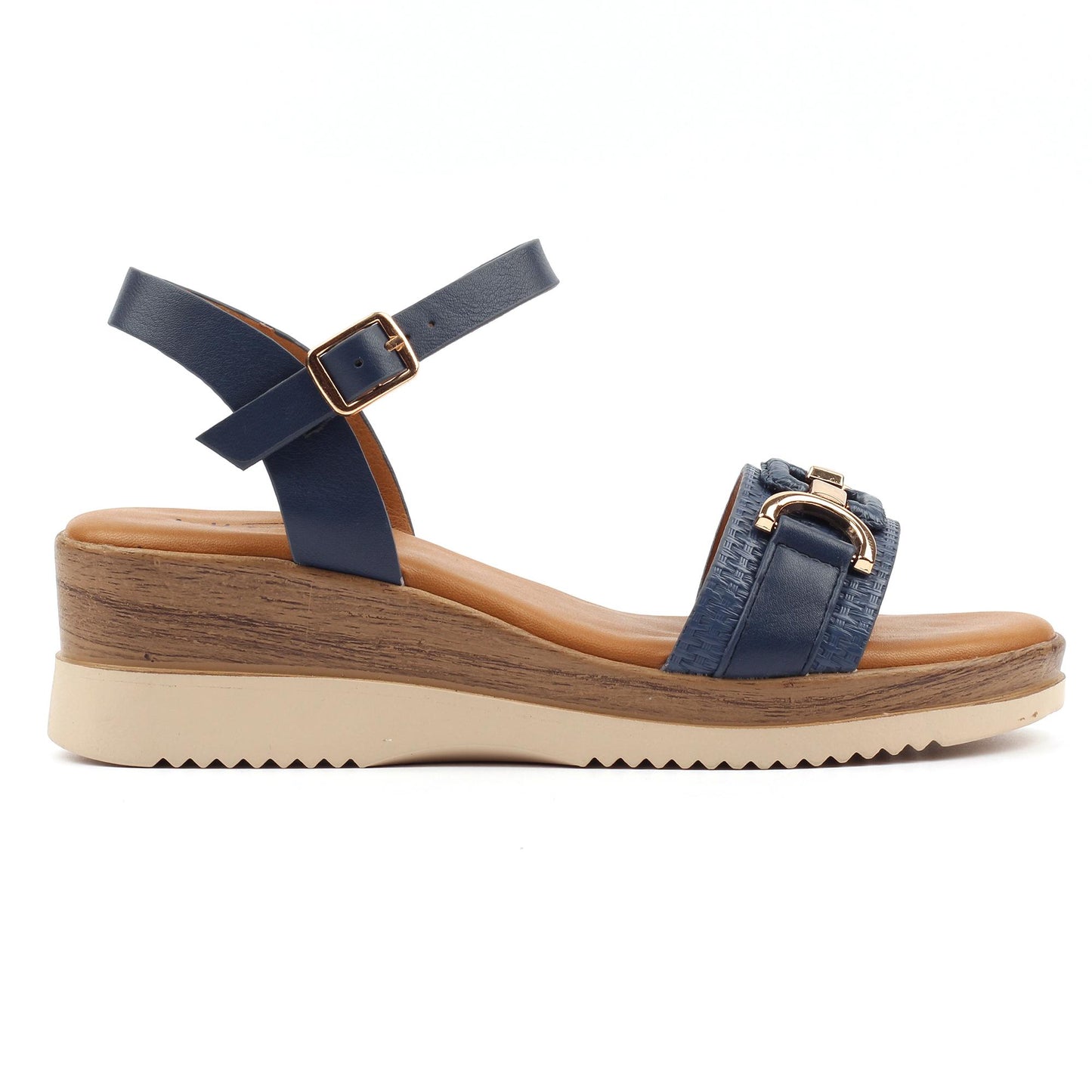 Navy - Back - Lunar Womens-Ladies Kassie Sandals