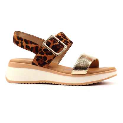Ocelot - Front - Lunar Womens-Ladies Dion Sandals