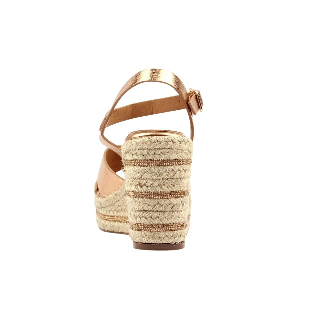 Rose Gold - Back - Lunar Womens-Ladies Ella Sandals