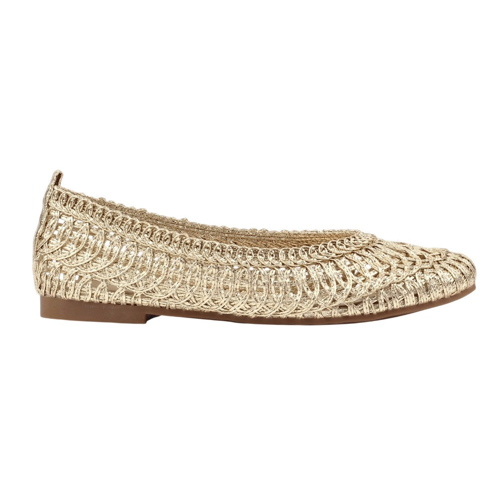 Gold - Front - Lunar Womens-Ladies Keeley Pumps