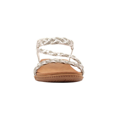 Silver - Lifestyle - Lunar Womens-Ladies Olivia Sandals