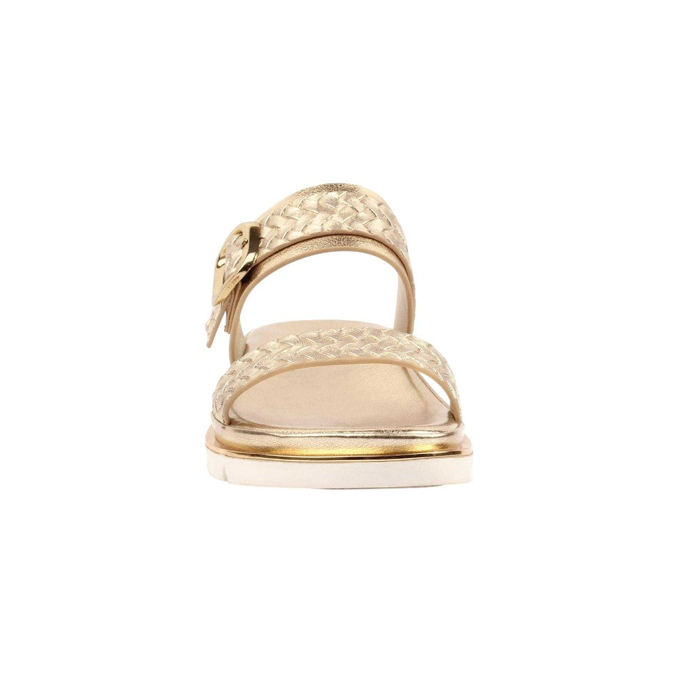 Gold - Side - Lunar Womens-Ladies Elli Slip-on Sandals