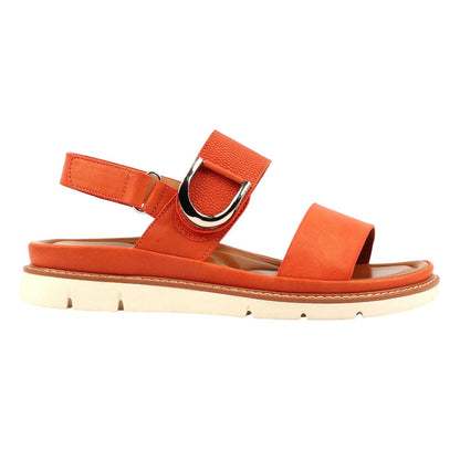Orange - Back - Lunar Womens-Ladies Hope Sandals