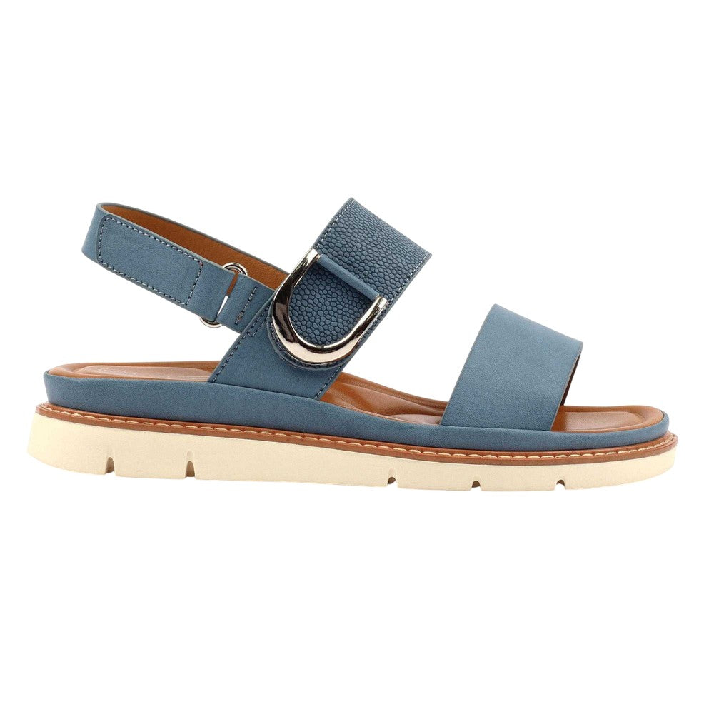 Blue - Back - Lunar Womens-Ladies Hope Sandals