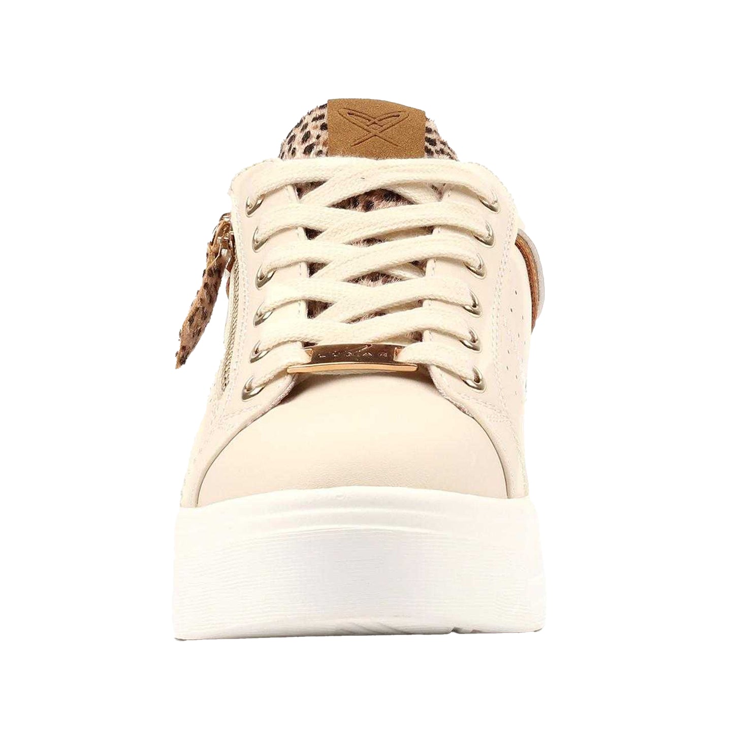 Cream - Side - Lunar Womens-Ladies Presley Trainers