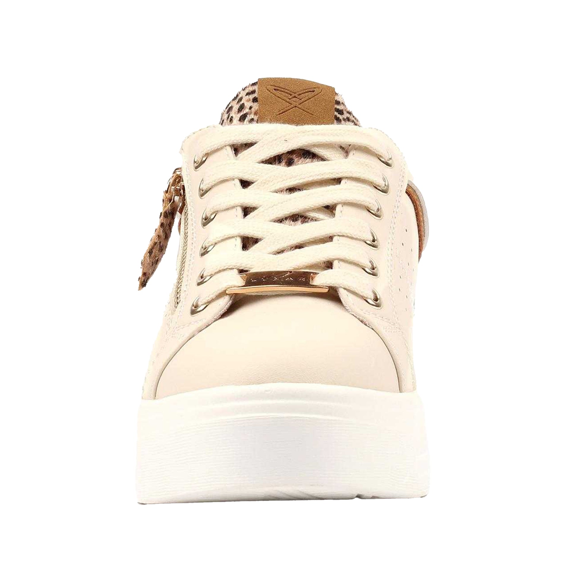 Cream - Side - Lunar Womens-Ladies Presley Trainers