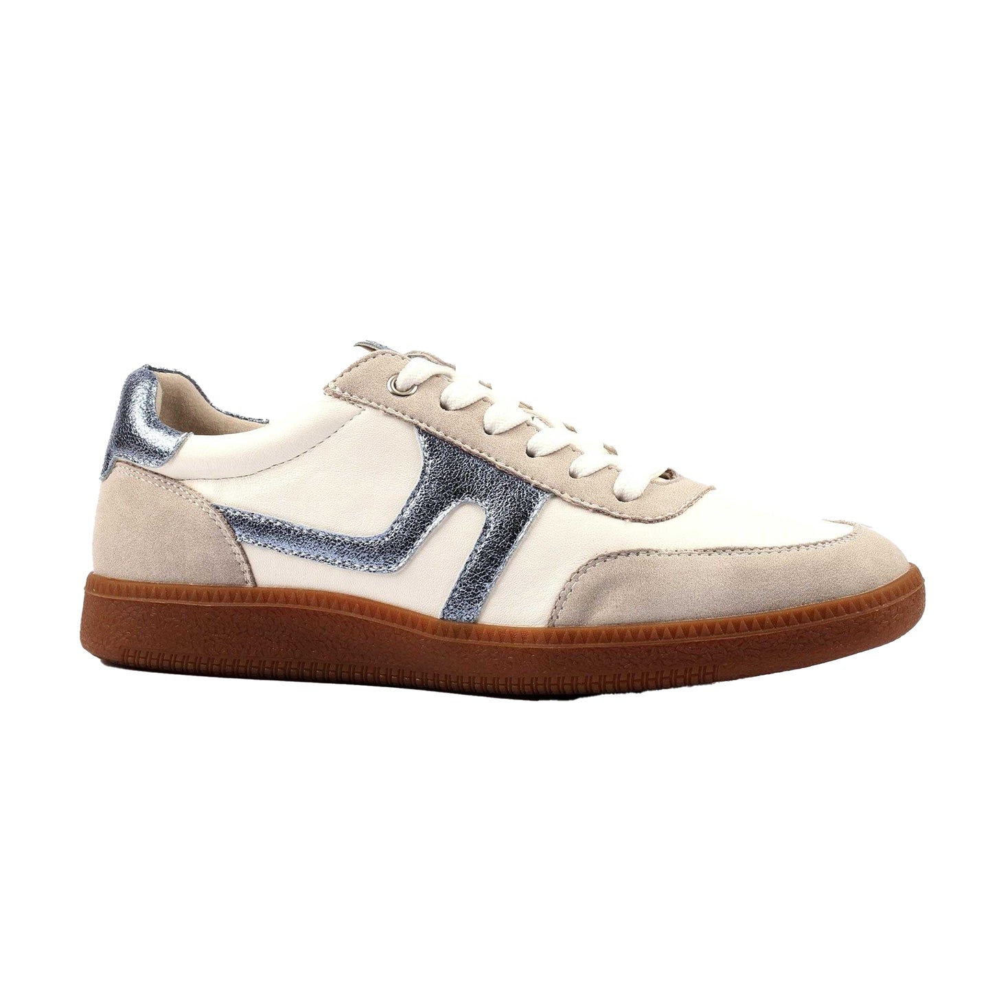 Grey - Front - Lunar Womens-Ladies Athena Trainers