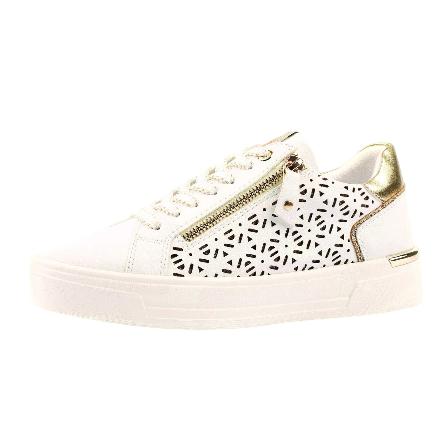 White - Back - Lunar Womens-Ladies Ciara Trainers