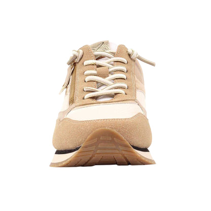Beige - Side - Lunar Womens-Ladies Lindy Trainers