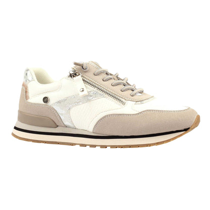 Grey - Front - Lunar Womens-Ladies Lindy Trainers