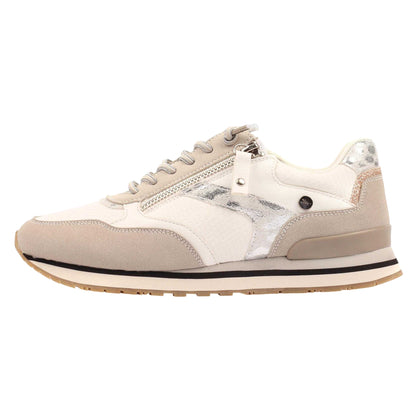 Grey - Back - Lunar Womens-Ladies Lindy Trainers
