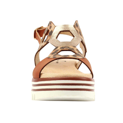 Tan - Side - Lunar Womens-Ladies Jaslene Sandals