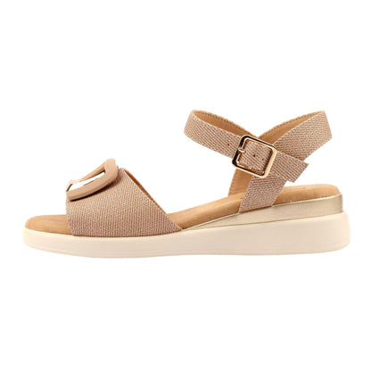 Nude - Back - Lunar Womens-Ladies Jessika Sandals