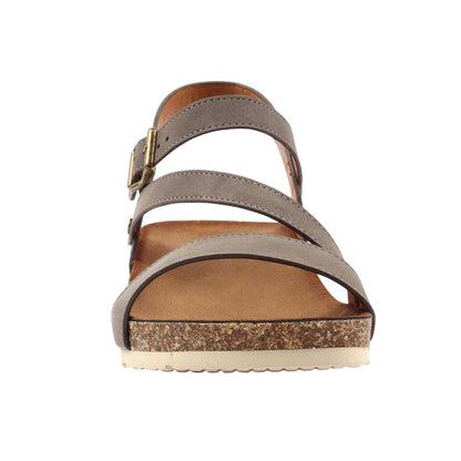 Grey - Side - Lunar Womens-Ladies Cluster Sandals
