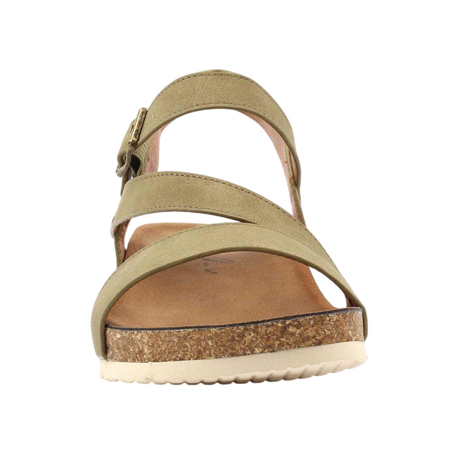Khaki Green - Side - Lunar Womens-Ladies Cluster Sandals