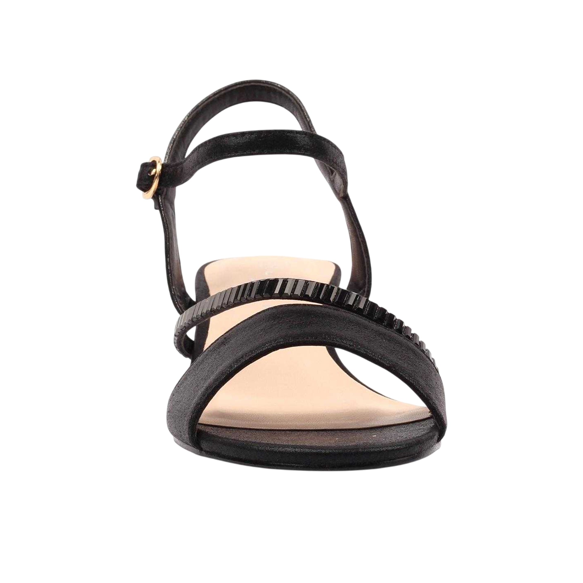 Black - Side - Lunar Womens-Ladies Jen Block Heel Sandals