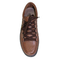 Brown - Side - Grisport Childrens-Kids Modena Leather Walking Shoes