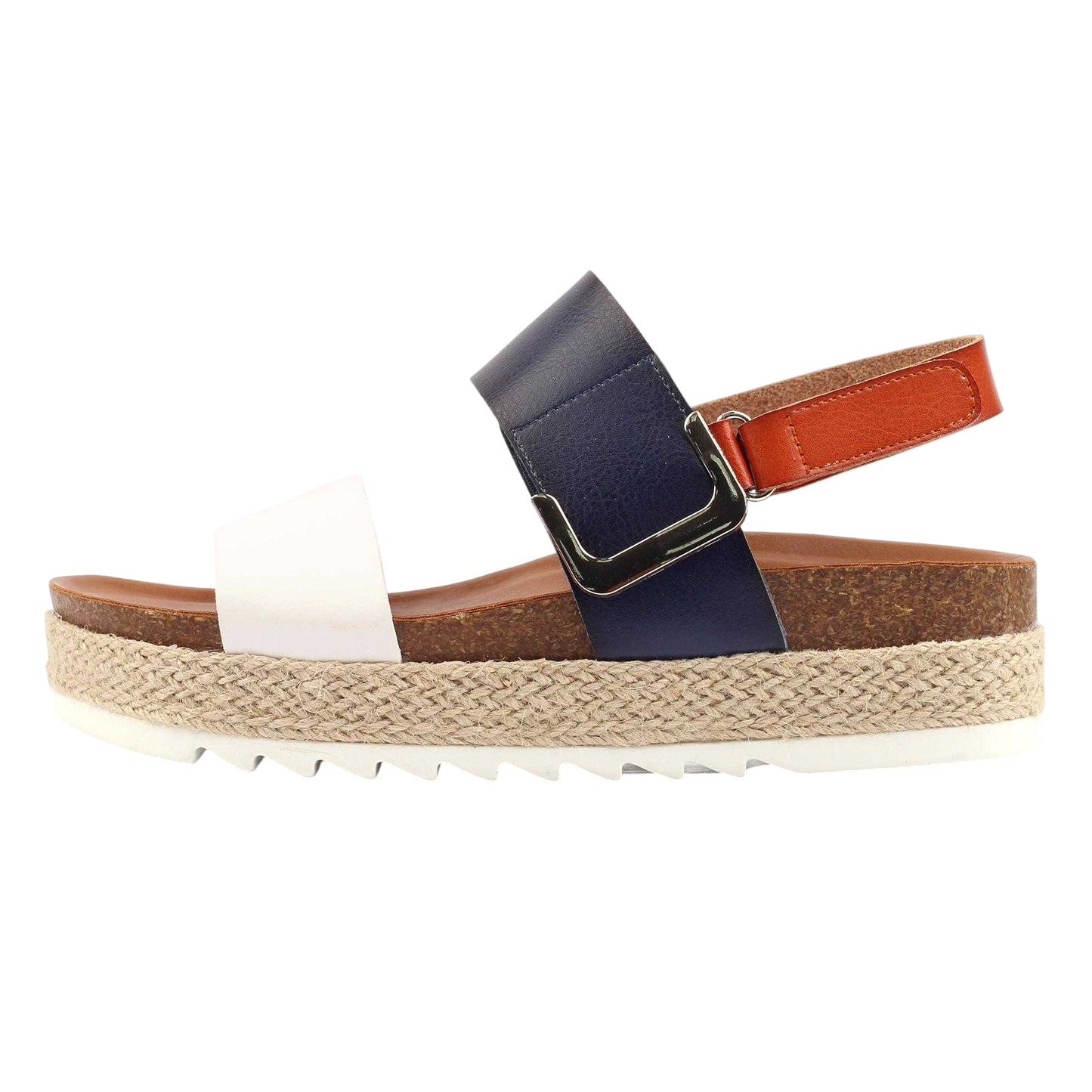 Navy - Back - Lunar Womens-Ladies Deanna II Sandals