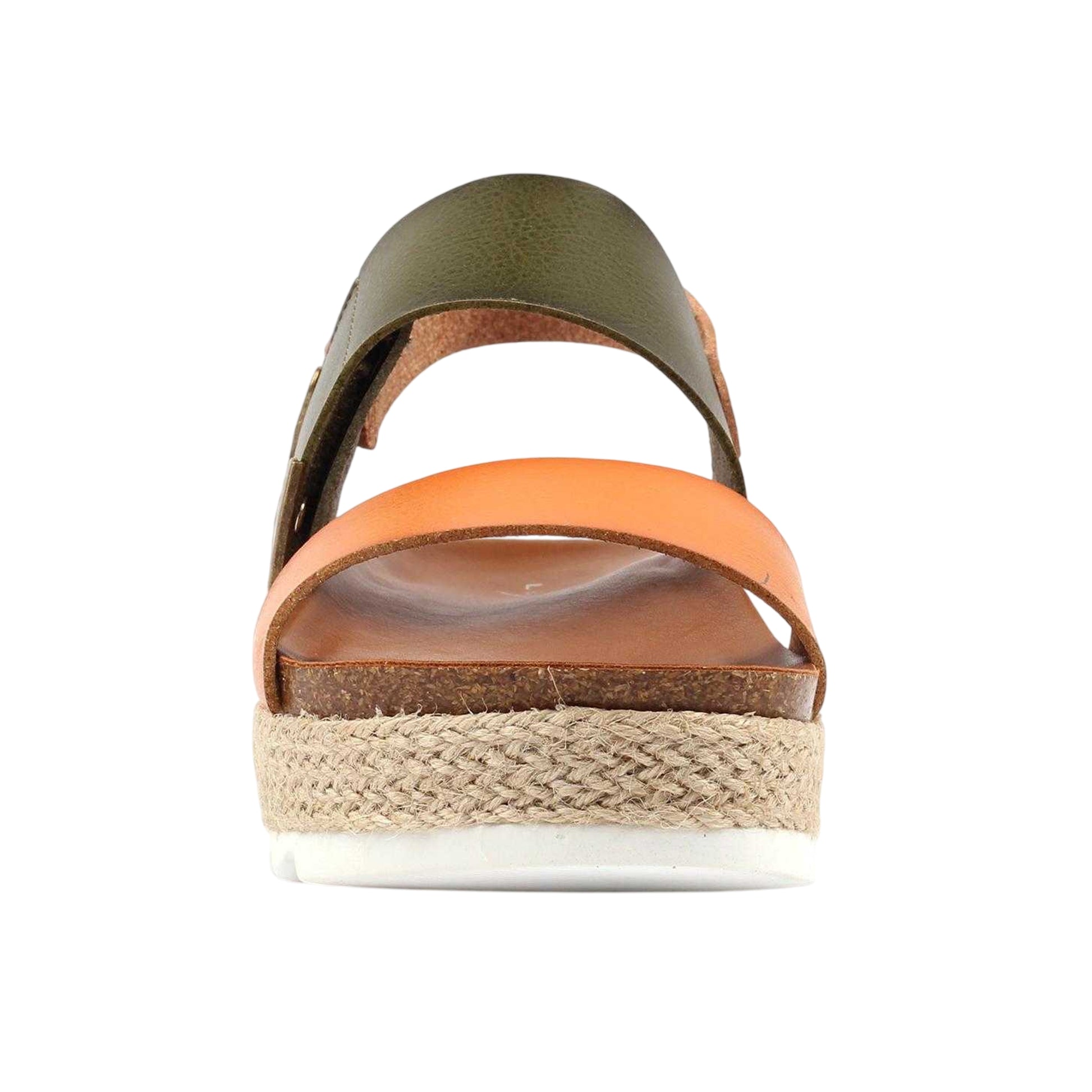 Olive - Side - Lunar Womens-Ladies Deanna II Sandals