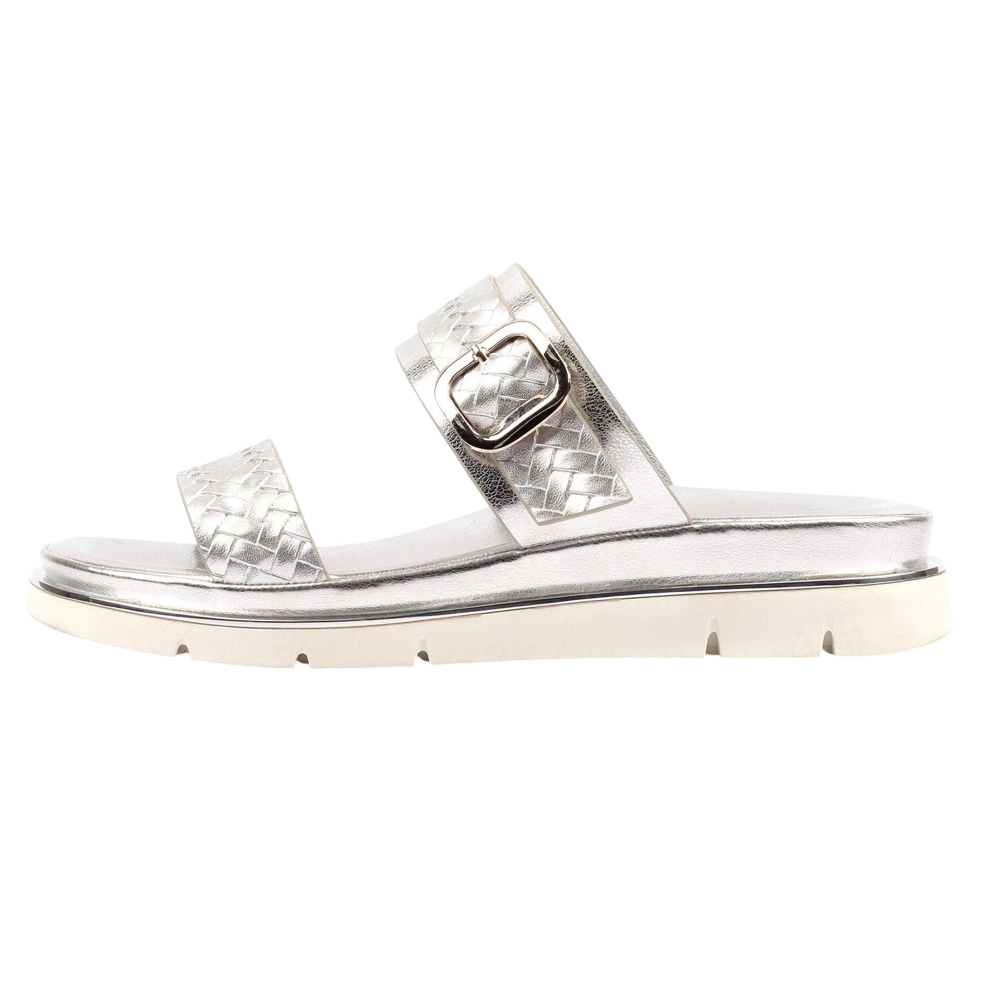 Silver - Back - Lunar Womens-Ladies Elli Sandals