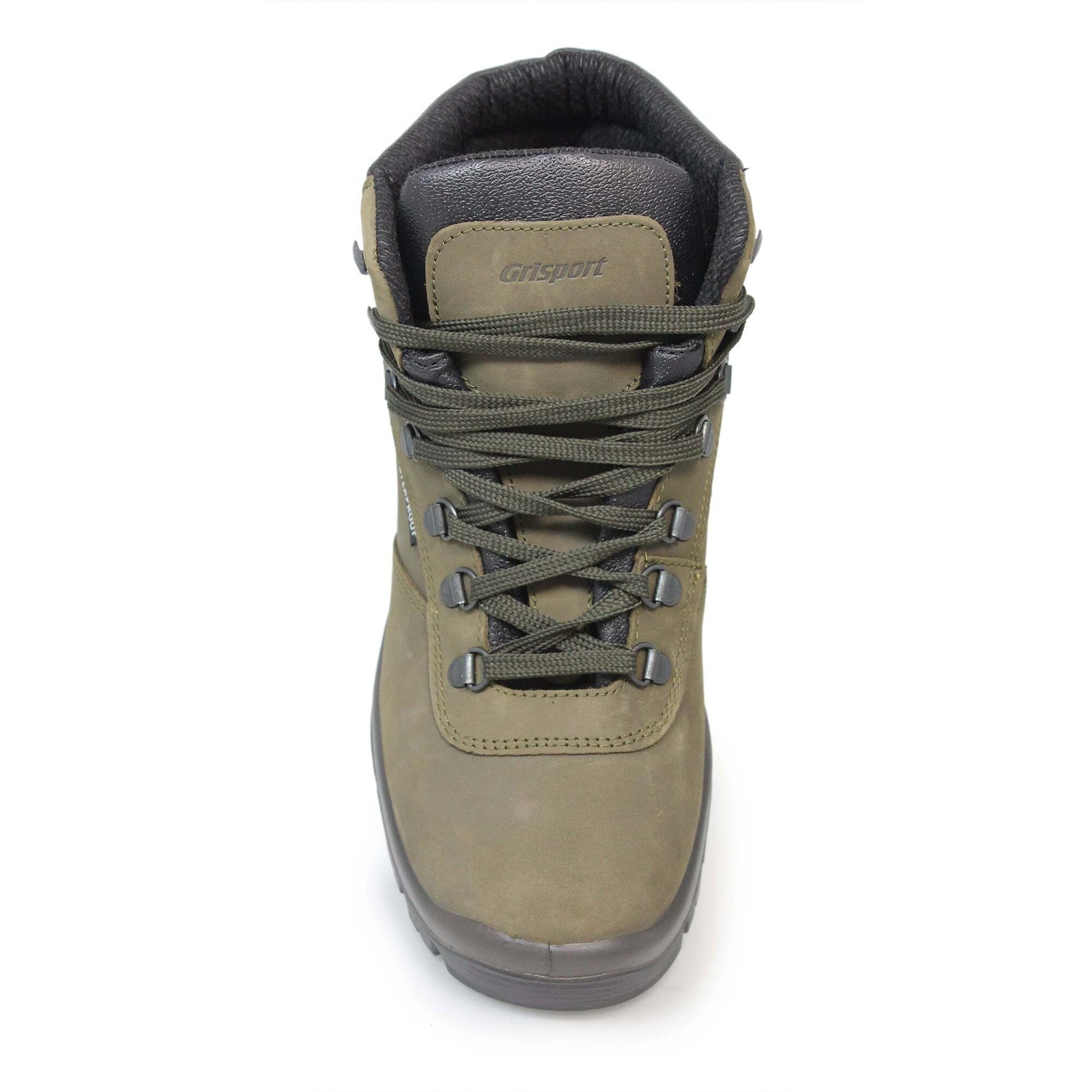 Green - Close up - Grisport Mens Glencoe Nubuck Walking Boots