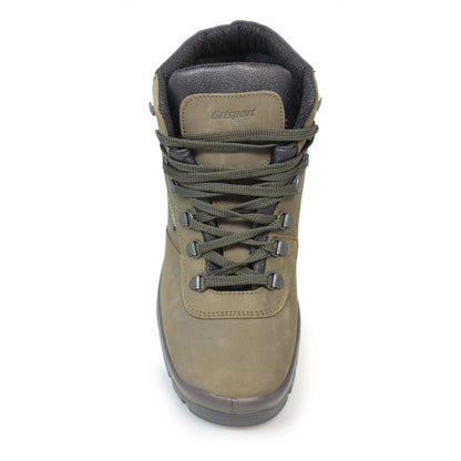 Green - Close up - Grisport Mens Glencoe Nubuck Walking Boots