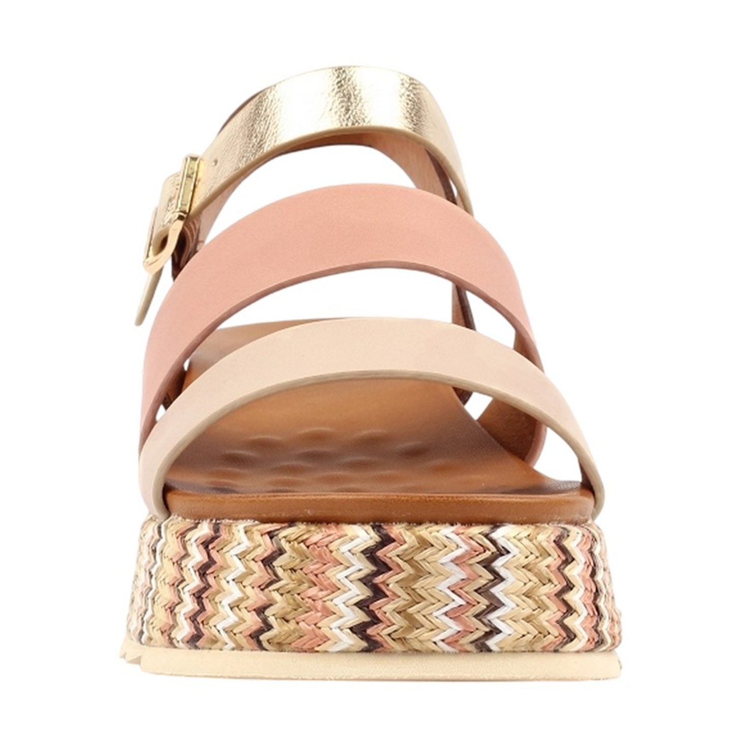 Beige - Pack Shot - Lunar Womens-Ladies Berkley Sandals