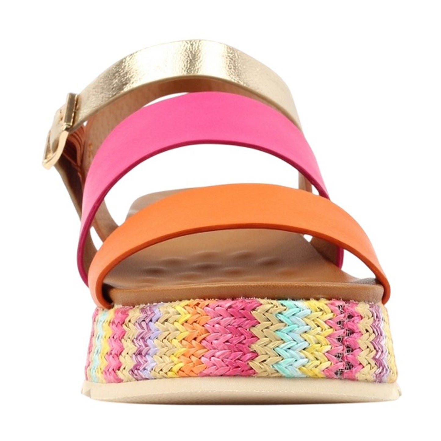 Orange - Pack Shot - Lunar Womens-Ladies Berkley Sandals
