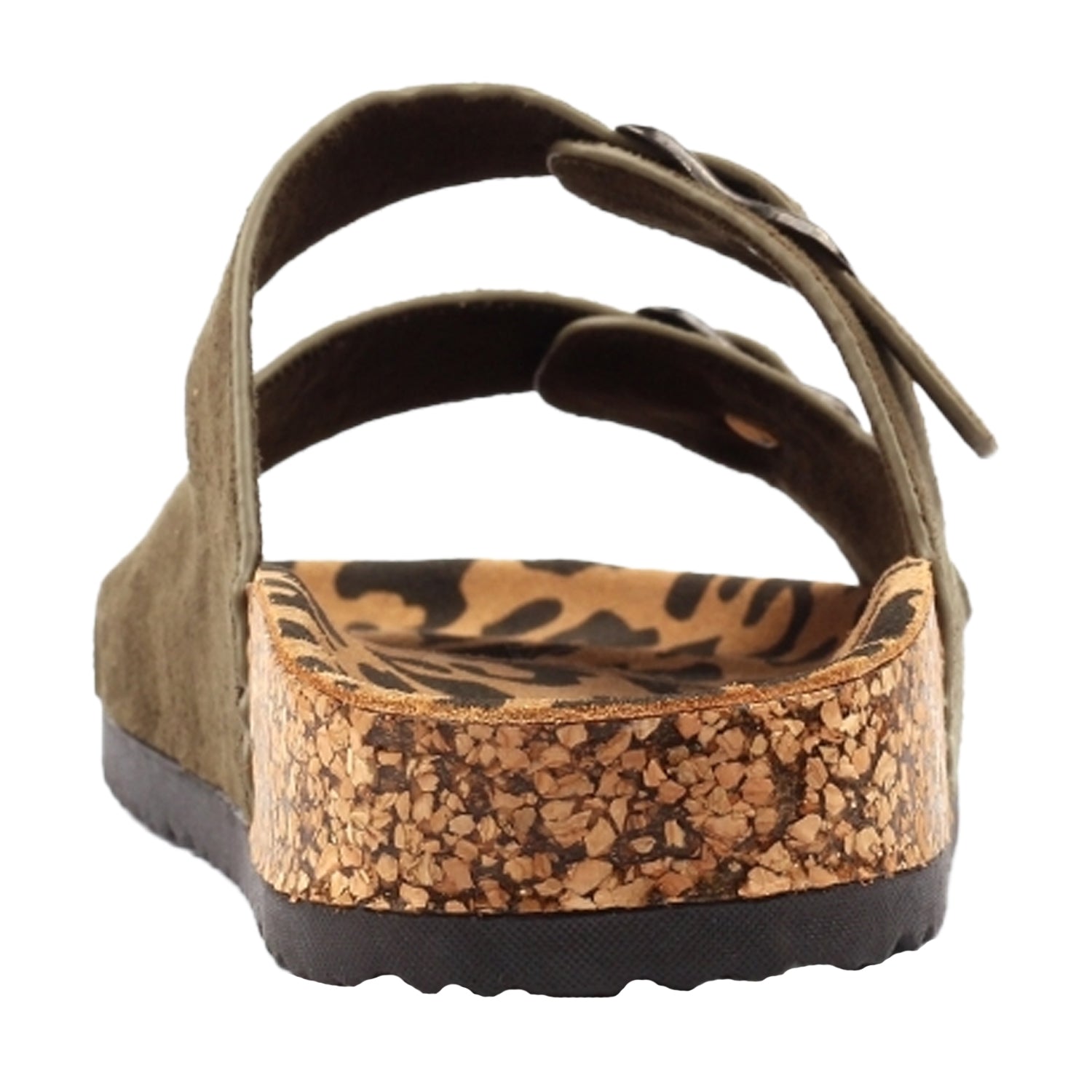 Sage - Back - Lunar Womens-Ladies Pecan Leather Sandals