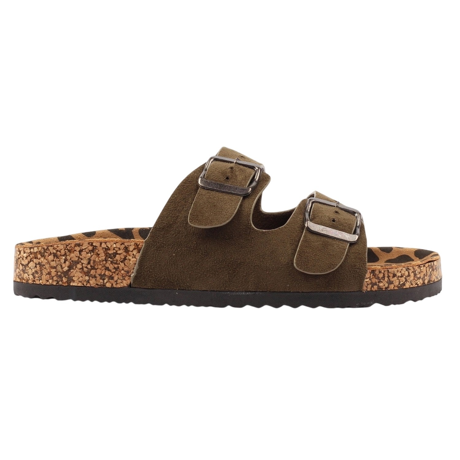 Sage - Side - Lunar Womens-Ladies Pecan Leather Sandals