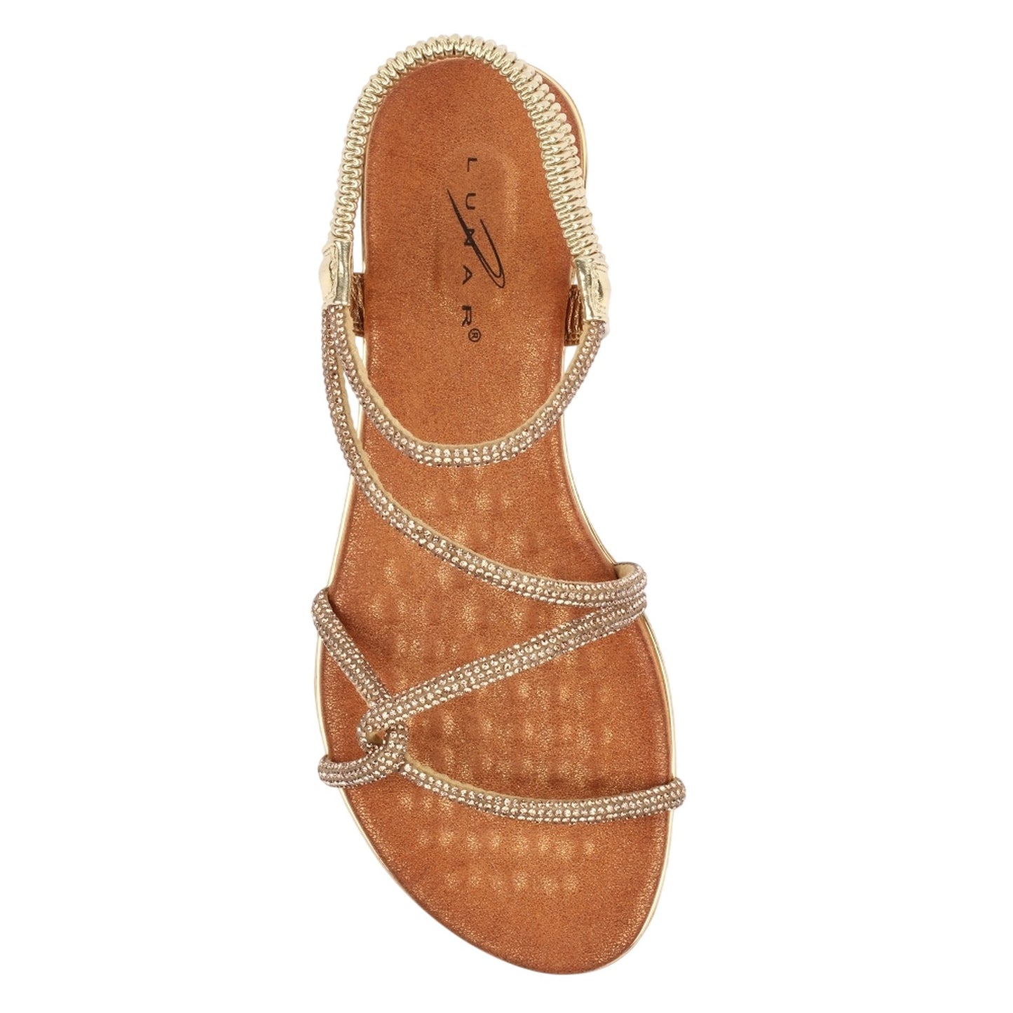 Gold - Lifestyle - Lunar Womens-Ladies Brinley Sandals