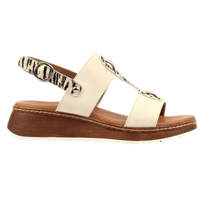 White - Side - Lunar Womens-Ladies Georgia Wedge