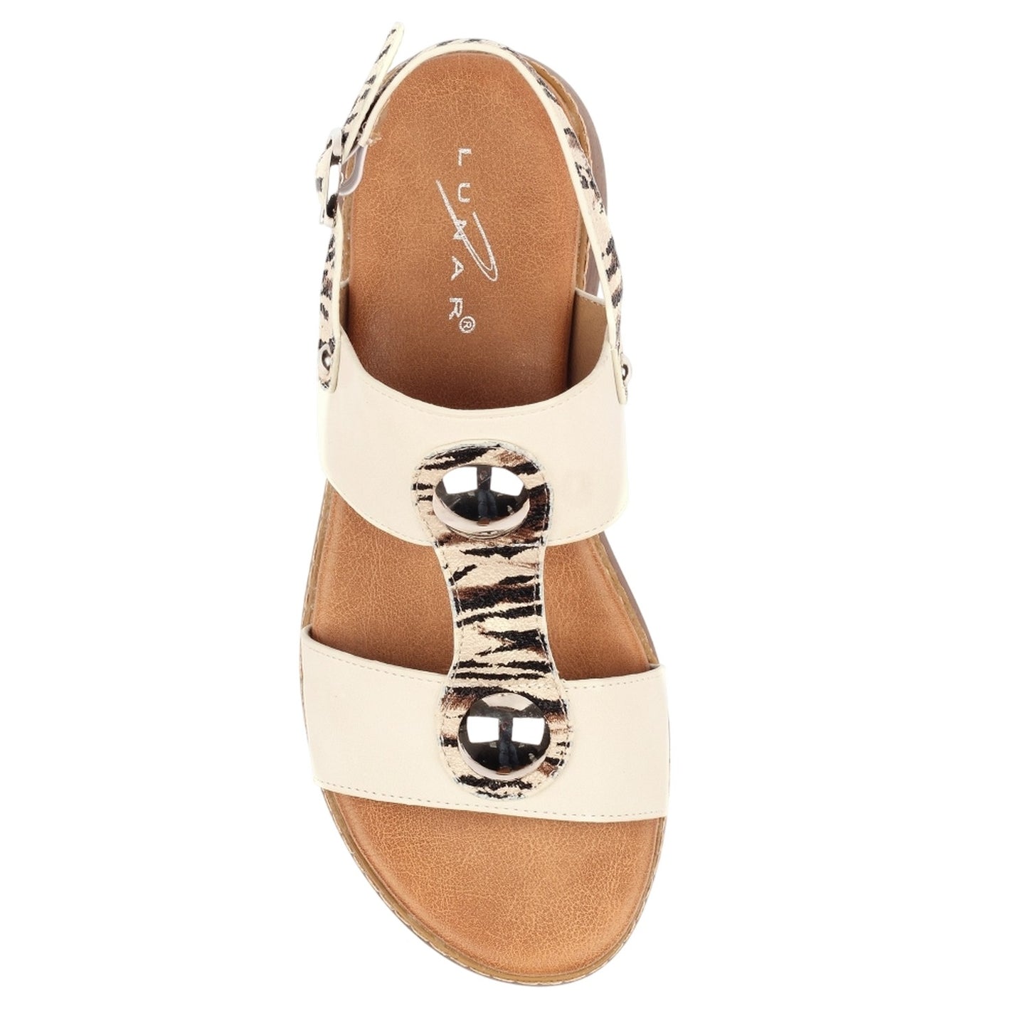 White - Lifestyle - Lunar Womens-Ladies Georgia Wedge